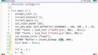 C++ Allegro Made Easy 7 - Double Buffer