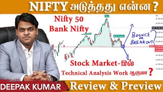 Nifty \u0026 Bank Nifty-இல் அடுத்தது என்ன? Technical Analysis 💹  Work ஆகுமா? Review \u0026 Preview