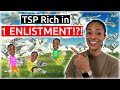 How to Get Rich with the TSP in 1 Enlistment | Military Retirement | TSP Tips