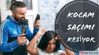 EVDE DÜZ SAÇ KESİMİ | TRAŞ MAKİNESİ İLE