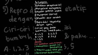 Perhatikan ciri-ciri tumbuhan berikut ! 1)... | PR Biologi Untu | Kelas 10 | Biologi