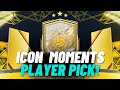 NEW ICON MOMENTS PLAYER PICK SBC COMPLETE WITH A HUGE PULL | FIFA 22 Ultimate Team