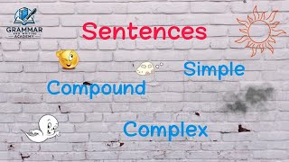 Mastering Sentences  (Simple, Compound \u0026 Complex )sentences