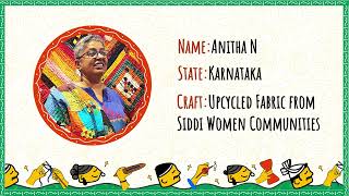 Anitha N || Upcycled fabric siddi from siddi women communities || Karnataka || 3rd Winner