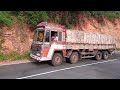 heavy load 12 wheel taurus in bargur hills full load on road 360