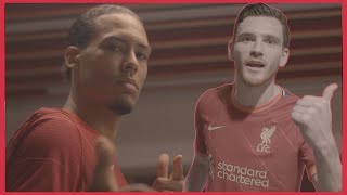 Van Dijk \u0026 Robertson's behind-the-scenes 2021/22 LFC kit vlog