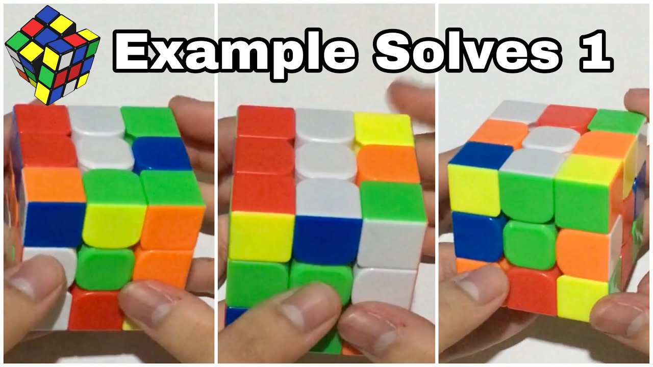 White Cross Example Solves #1 (by A Sub 13 Cuber) - YouTube