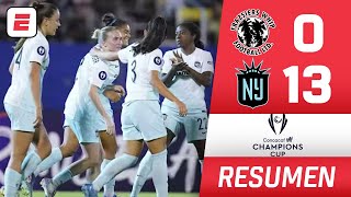 GOLEADA HISTÓRICA. 13 GOLES le metió Gotham FC a Frazsiers Whip | Resumen | CONCACAF W Champions Cup