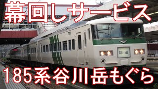 幕回しサービスあり！185系臨時特急「谷川岳もぐら」（大宮→越後湯沢）