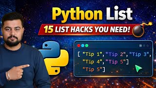 05 Python List | 15 Essential List Operations Explained | Beginners 💻 #lec5