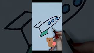 Рисуем Ракету для детей|How to Draw a Rocket for Kids | Bolalar uchun raketani qanday chizish mumkin