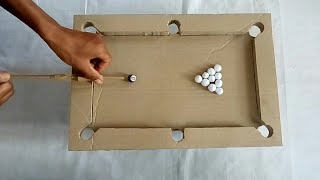 How to build a pool table from cardboard