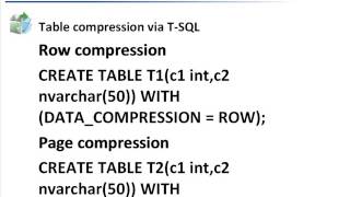 SQL Server 2008 Data Compression