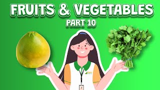 Bé Học Tiếng Anh Chủ Đề Rau Củ Quả | Learn Names of Fruits and Vegetables in English [Part 10]