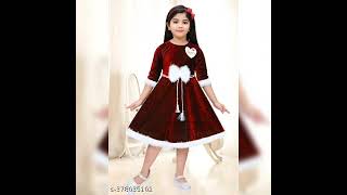 latest frocks with laces in velvet|Kids Winter dress ideas|Winter frocks in velvet 2025#fashion