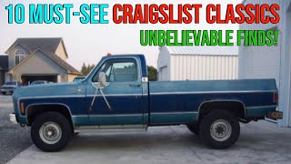 Classic Car Finds - 10 Unbelievable Craigslist Classics You Can't Miss!