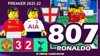 Manchester United vs Tottenham 3-2 • Ronaldo 807 goals record • All Goals Highlights Lego Football