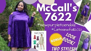 McCall's 7622  #Sewpurpletoendalz - EASY to Sew Swing Dress!