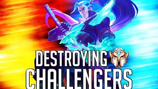 DESTROYING CHALLENGER WITH YASUO! - TheWanderingPro