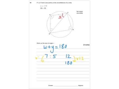 AQA Further Maths GCSE 2016 Paper 2 - Q14 - Circle Theorems AQA Further Maths GCSE 2016 Paper 2 - Q14 - Circle Theorems