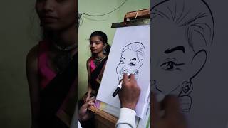 Cute Girl In The Class || Caricature Drawing #shorts #caricaturewala #drawing #sketch #caricature