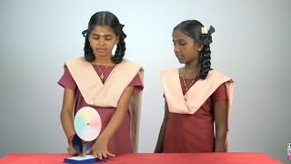 நியூட்டன் வட்டு சோதனை | Light - Experiment with Newton Disc | எளிய அறிவியல் பரிசோதனை | அரசு பள்ளி