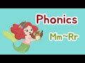 Phonics lesson - Word sounds and sentences with Quiz | Mm, Nn, Oo, Pp, Qq, Rr | Flying Books