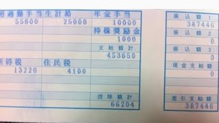 給与明細 アイシンawの係長のいきいきとした予測給料