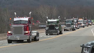 Funeral procession honors love for trucks