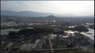 明日香村の風景（空撮）