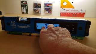 Sync Digital to Spirit Vial or Revert back to Factory Calibration..