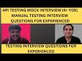 API Testing Interview Questions and Answers| 3+ YOE