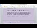 IMPORTING & EXPORTING Through CSV IN DATAFRAME