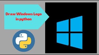 How to Draw Windows Logo in python #python #turtle