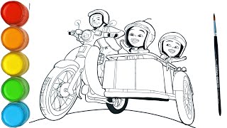 Upin & Ipin Musim 16 - Motor Kapcai (Full Episode) | menggambar dan mewarnai Upin & Ipin anak 2022