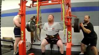 Henry Thomason - Powerlifting Raw Deadlift / Squat Training 6/22/14