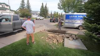 Trenchless Water Line Replacement (Time Lapse)