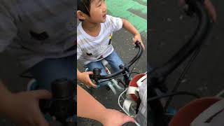 たおくん自転車練習中