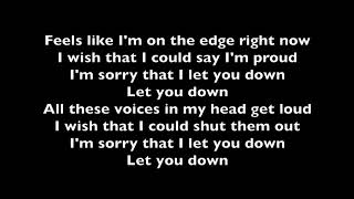 Let You Down- NF- Lyrics