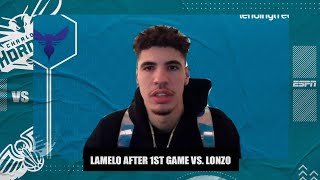 LaMelo Ball on first NBA game vs. Lonzo: 'It was cool to be out there with him' | NBA on ESPN