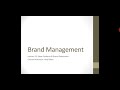 Brand Management Lecture 12 part 01