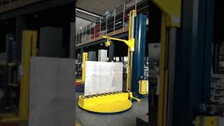Door and window pallet stretch wrapper vetical wrapping machine