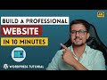 Build A Professional Looking Wordpress Website in 10 Minutes | Explained In Nepali