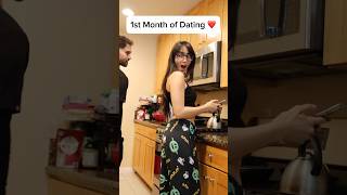 1 Month Dating vs. 3 Years Dating #shorts #relationshiplaughs