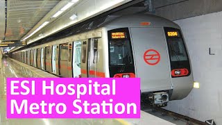 ESI Hospital metro station - Platform, Parking, ATM, Exit gates, First and Last Metro, Facilities