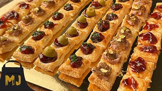 49 canapés con hojaldre muy fáciles y rápidos de hacer