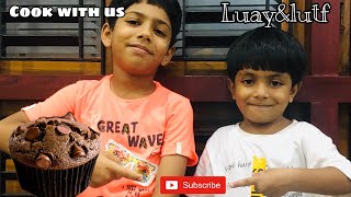 Chocolate muffins | luay and lutf | cook with us #2