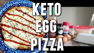 EASY KETO PIZZA RECIPE! EGG FAST APPROVED!