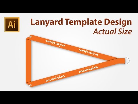 Lanyard Template Design using Adobe Illustrator Lanyard Template Design using Adobe Illustrator