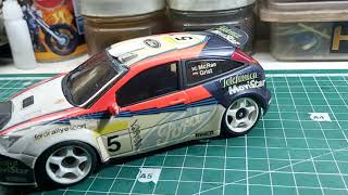 Kyosho Mini Z ASC Ford Focus WRC Body shell 1/28 scale.